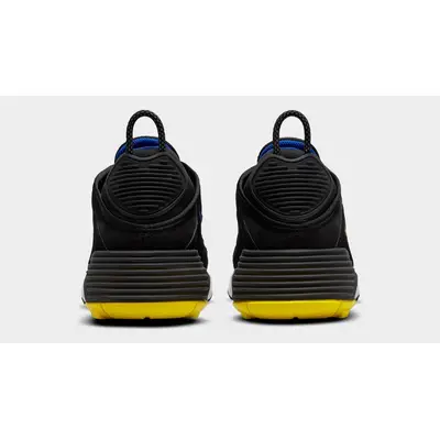 Nike NIKE WMNS AIR JORDAN 1 MID PATENT BLEND 29cm Black Blue Yellow Back