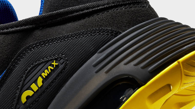 Nike Air Max 2090 Black Blue Yellow Closeup
