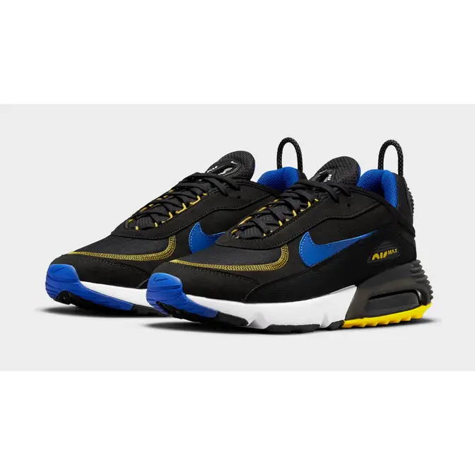 Nike NIKE WMNS AIR JORDAN 1 MID PATENT BLEND 29cm Black Blue Yellow Front
