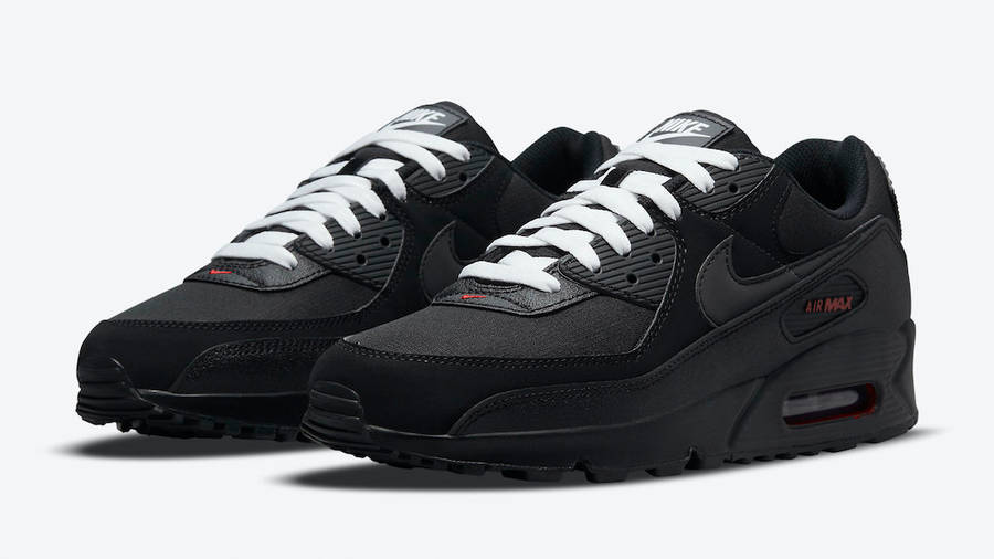 nike air max black and white and red