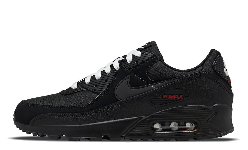 air max 90 black and red