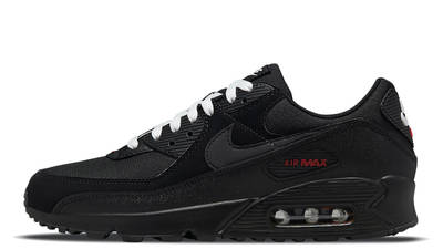 air max 90 black and red and white