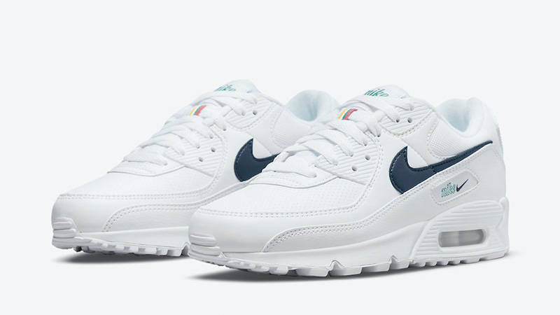 Nike Air Max 90 Perforated Toe White DH1316-101 front