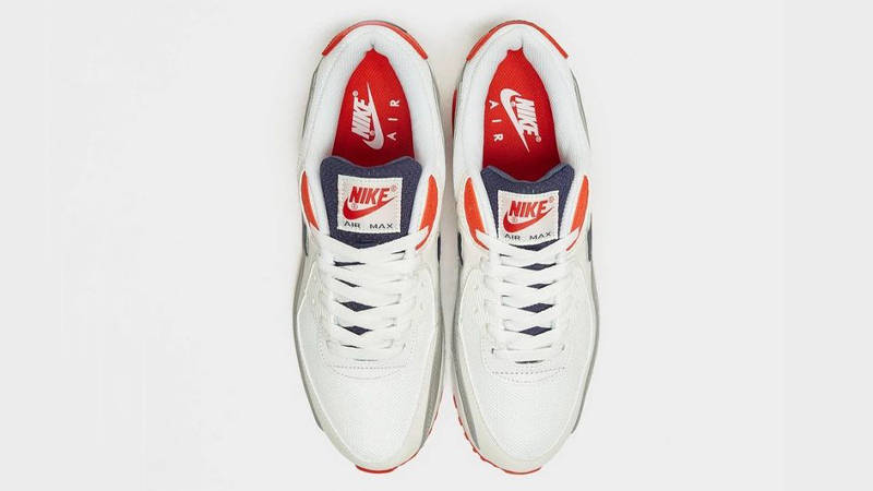 Nike Air Max 90 White Blue Grey Middle