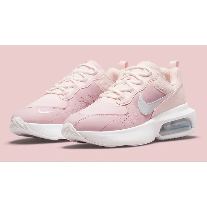 Pink and white store air max