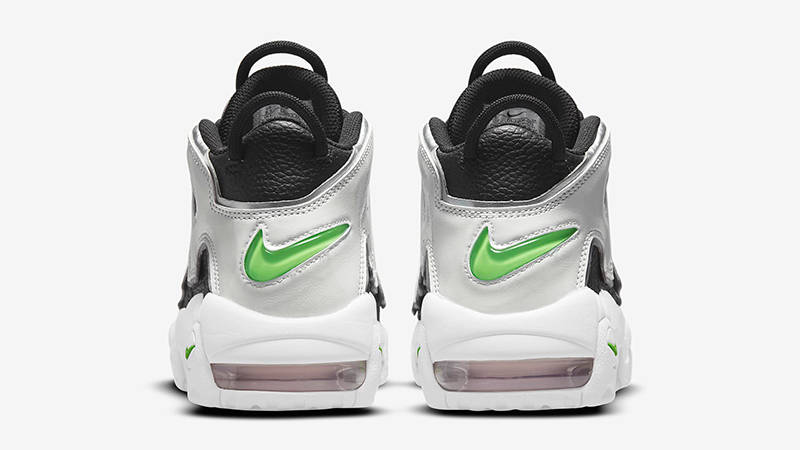 Nike Air More Uptempo Black Metallic Silver