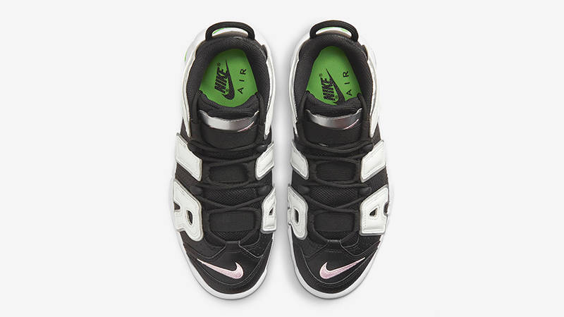 Nike Air More Uptempo Black Metallic Silver