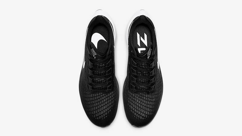Nike Air Zoom Pegasus 37 Black White BQ9646-002 Top