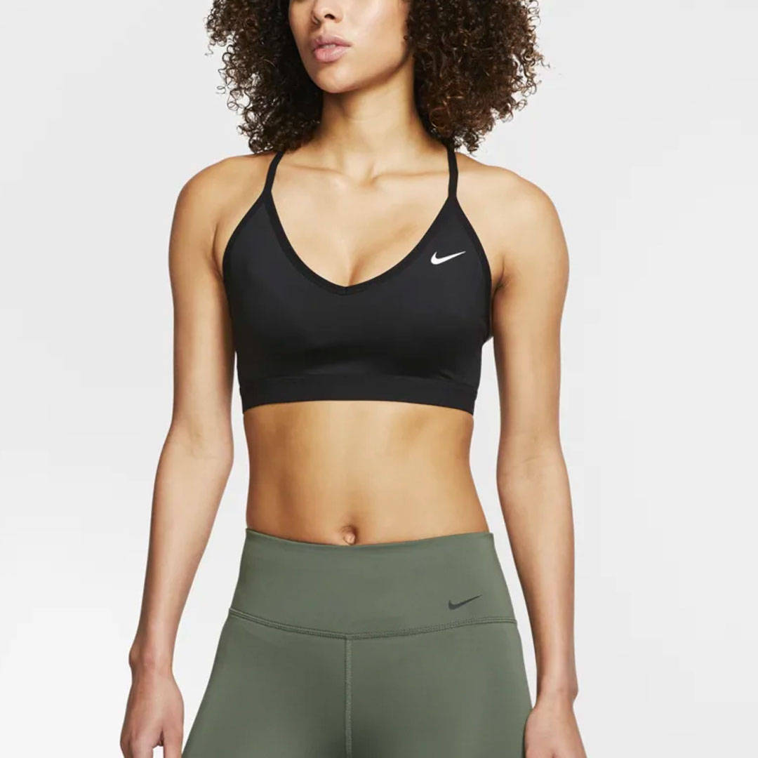 Nike black indy sports bra listicle