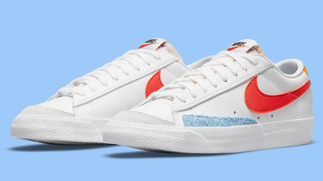 Nike Blazer Low 77 White Orange