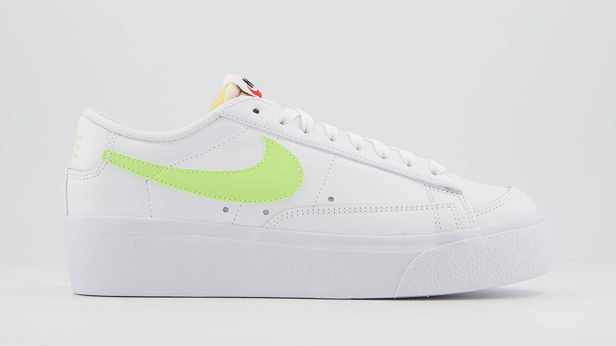 Nike Blazer Low Platform White Lemon Twist