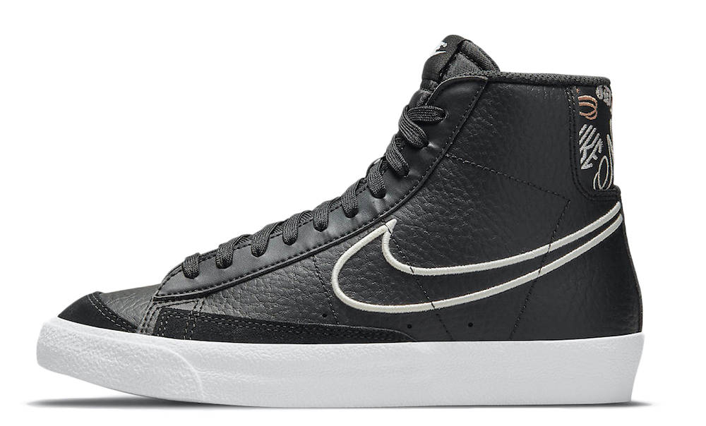 nike blazer mid black leopard