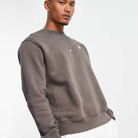 nike club sweatshirt stone