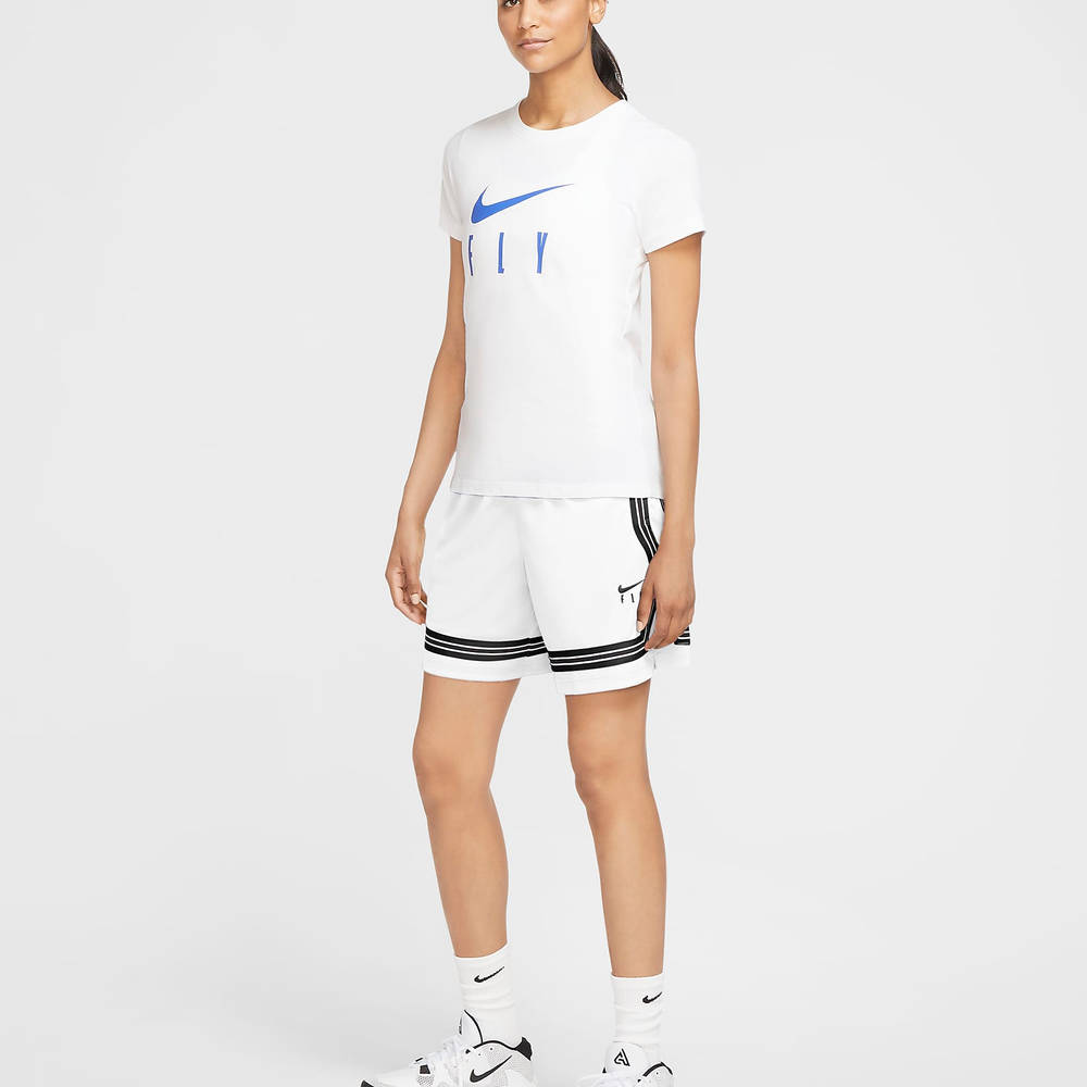 Nike DriFIT Swoosh Fly Basketball Shorts White The Sole Supplier