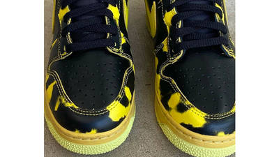 Nike Dunk High Yellow Acid Wash First Look Front