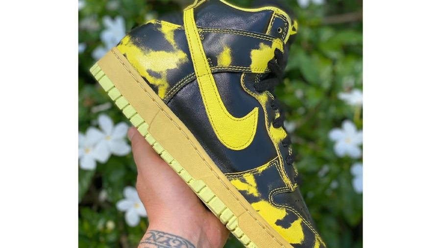 Nike Dunk High Yellow Acid Wash First Look