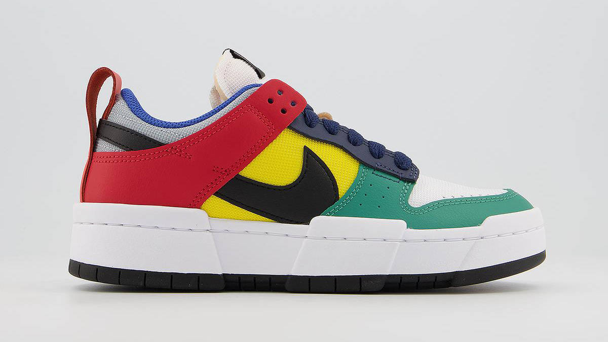 Nike Dunk Low Disrupt Wolf Grey Black Yellow Multi