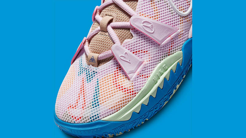 kyrie pink and blue shoes