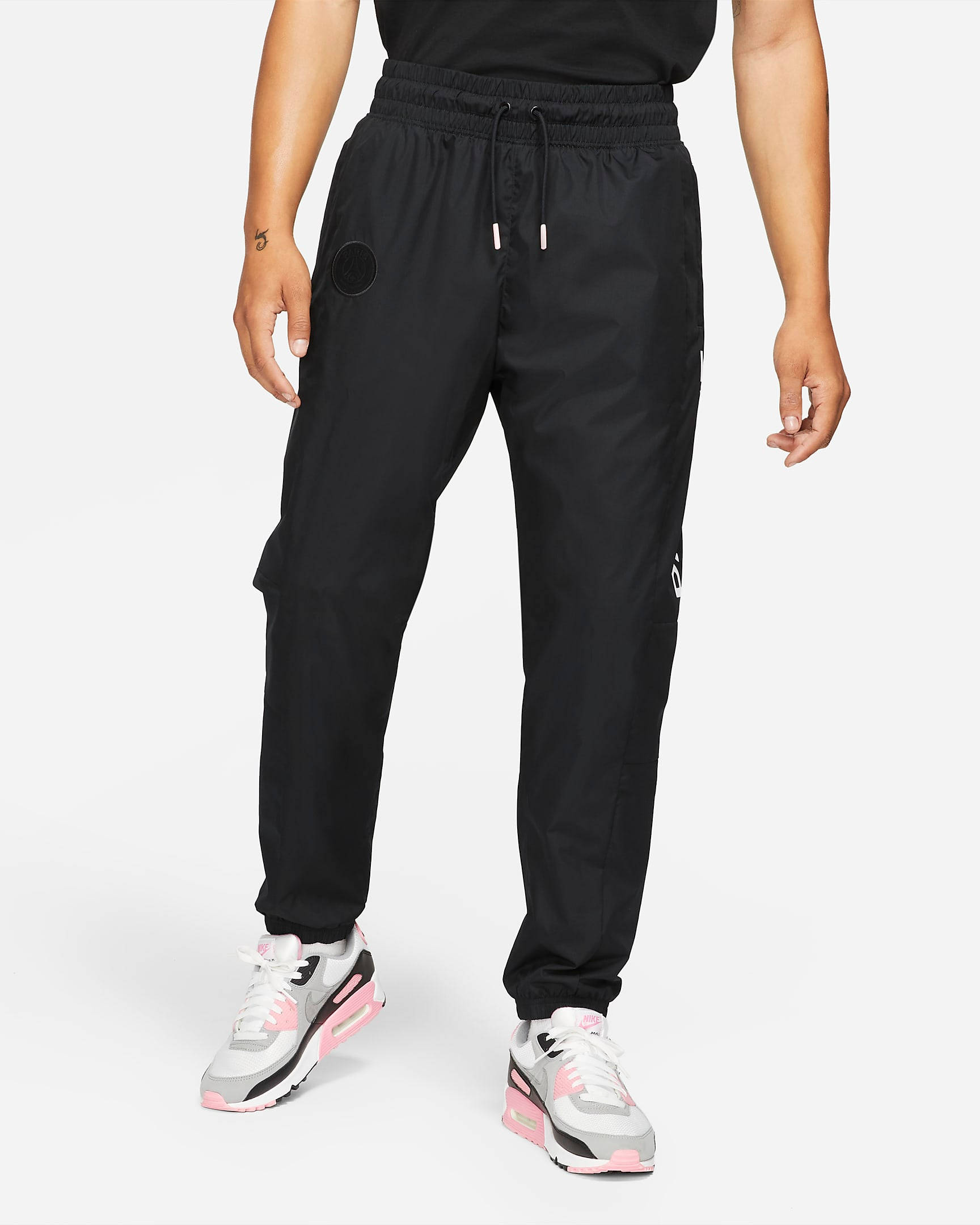 Nike Paris Saint-Germain Woven Trousers - Black | The Sole Supplier