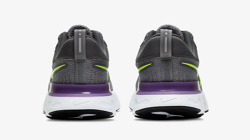 nike react infinity run grey volt