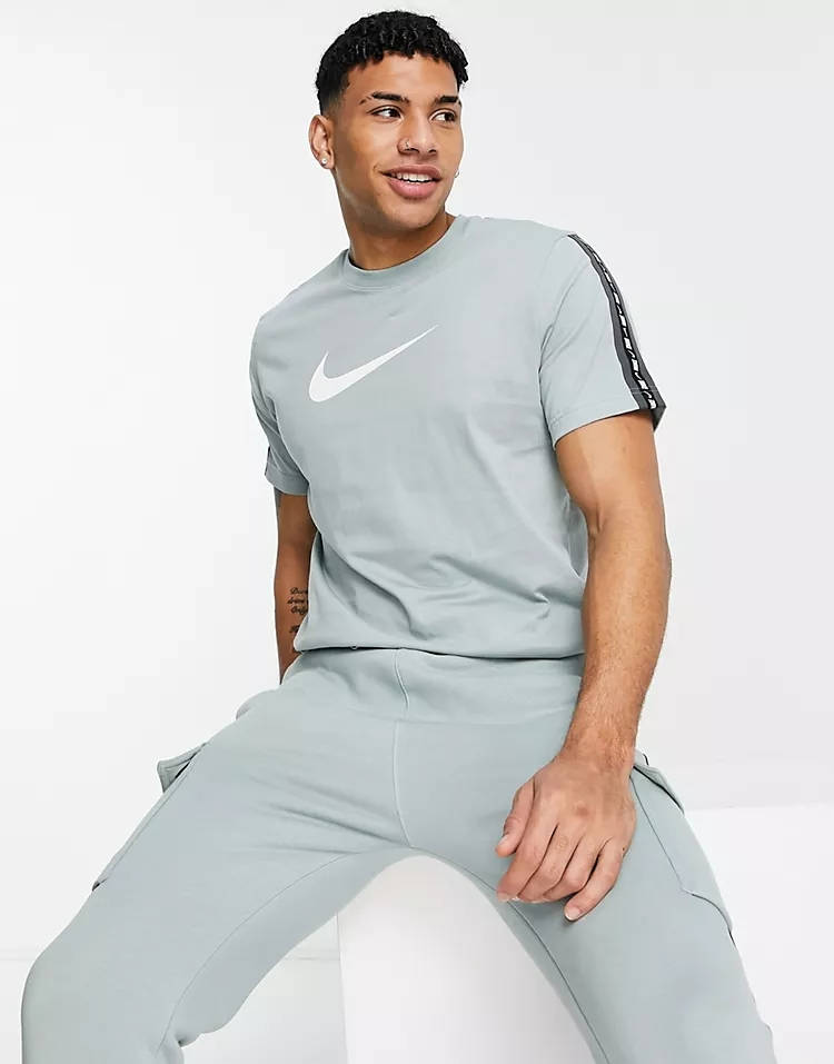 nike taped t shirt