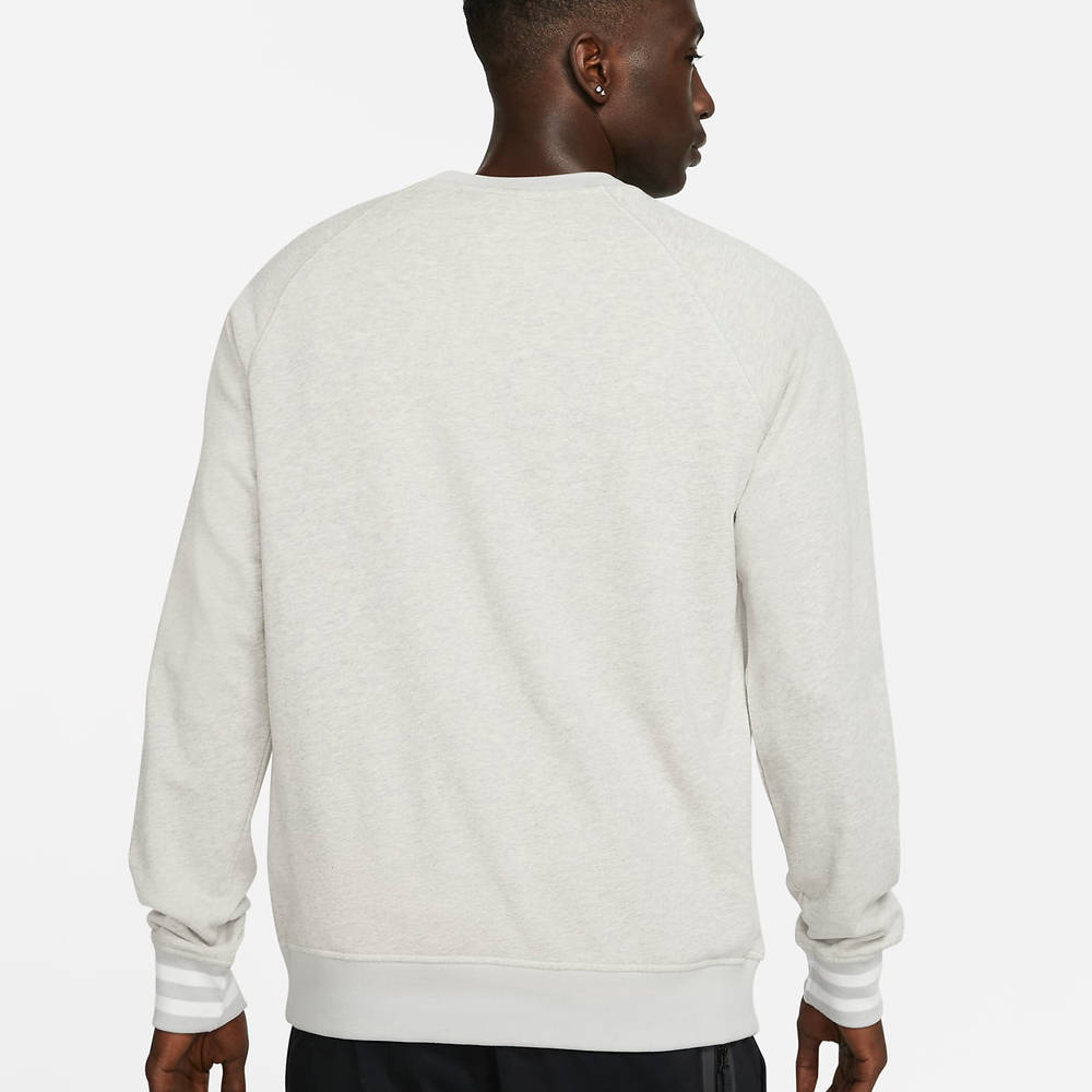 Nike Sportswear Doubled-Up Print French Terry Crew Sweatshirt - Grey ...
