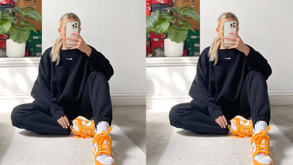 nike sweatpants sweatshirts black