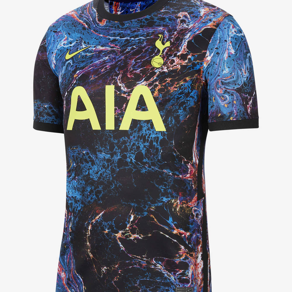 Nike Tottenham Hotspur 2021/22 Stadium Away Football Shirt - Black ...