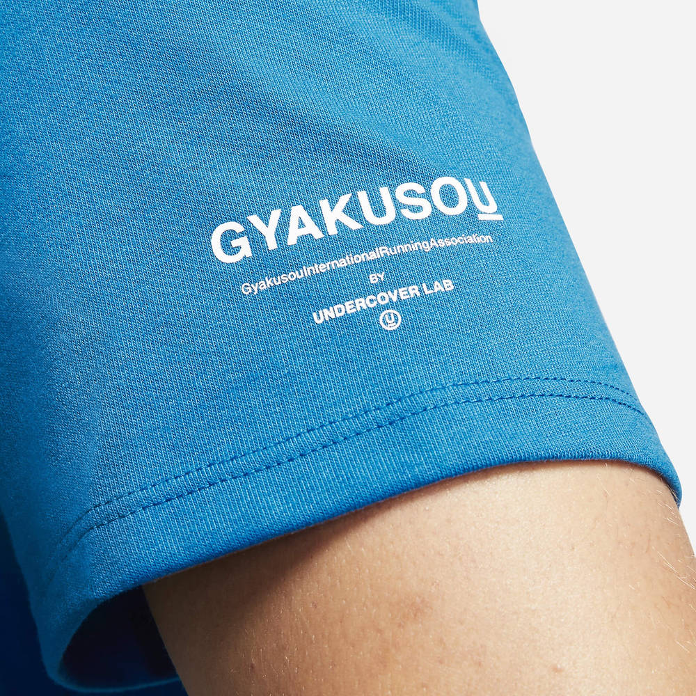 Nike X Gyakusou 70s Graphic T Shirt Team Royal The Sole Supplier