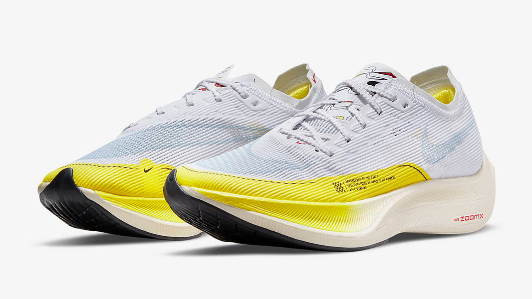 Nike ZoomX Vaporfly NEXT% 2 White Yellow Strike