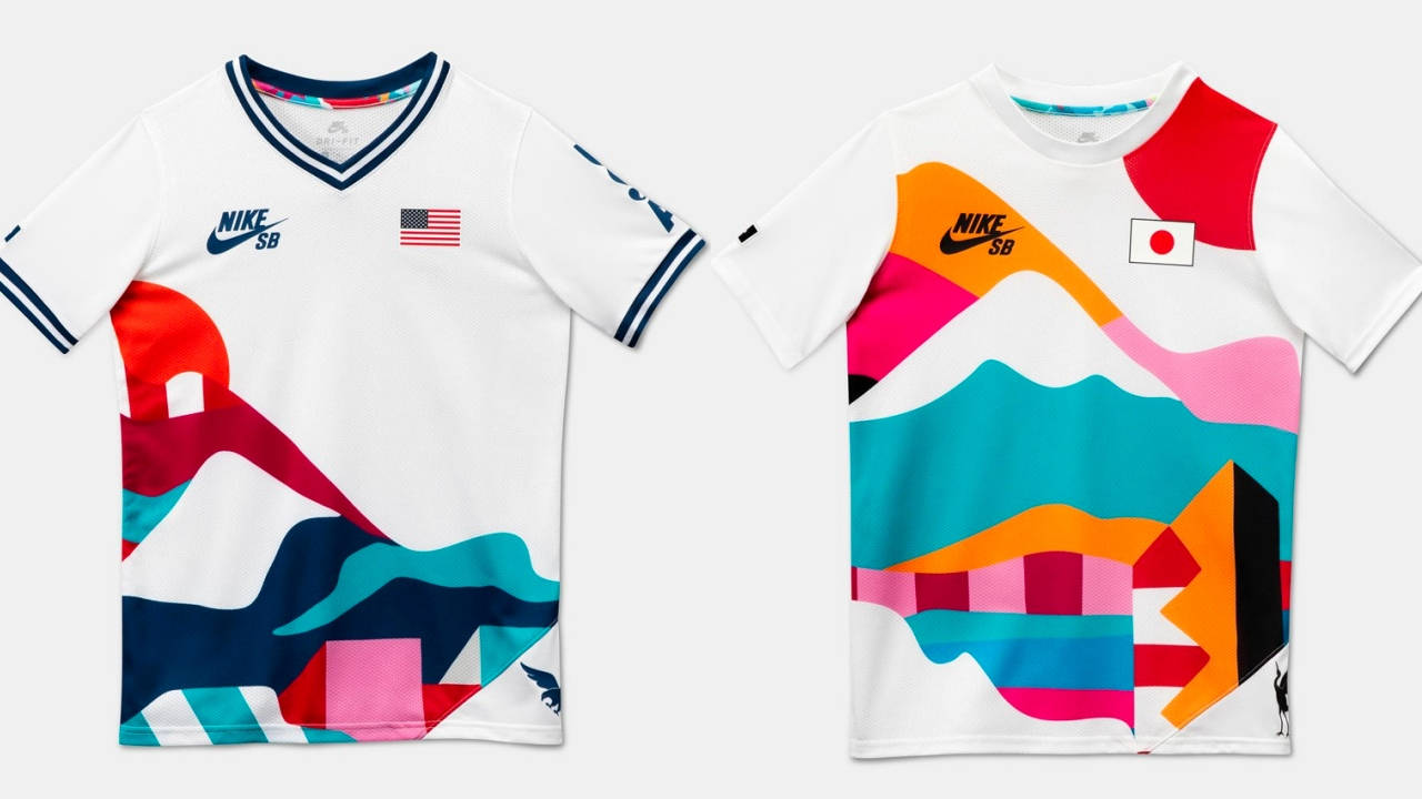 Nike SB Showcase Parra-designed Olympic Skateboard Team Kits