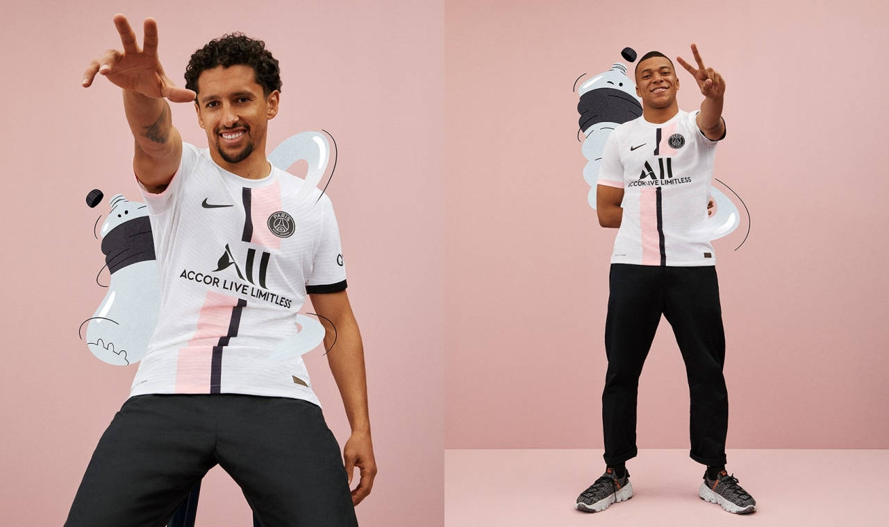 This Nike x Paris Saint-Germain 2021/22 Away Kit Celebrates Parisian Architecture