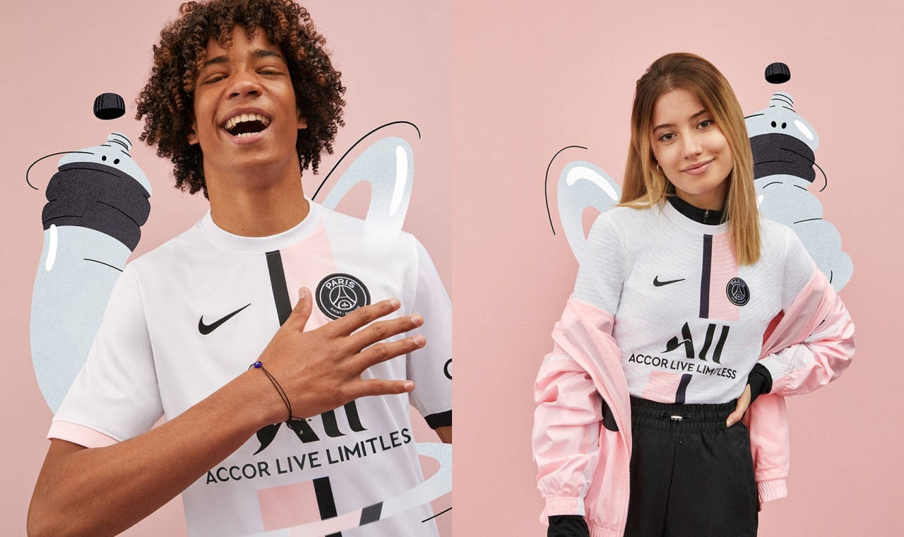 This Nike x Paris Saint-Germain 2021/22 Away Kit Celebrates Parisian Architecture