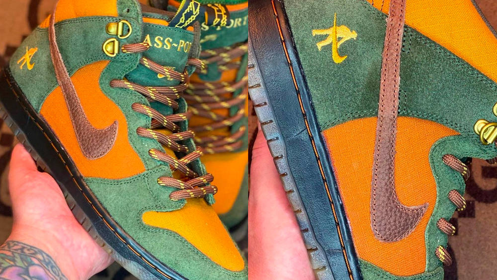 Image via teddyssole Pass~Port x Nike SB Dunk High "Workboot"