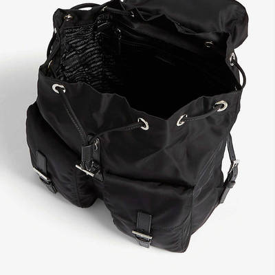 Prada Logo-Plaque Nylon Backpack