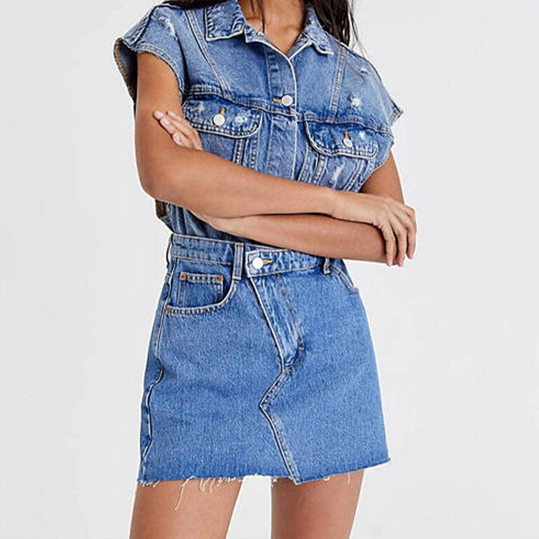 Pull & Bear Denim Mini Skirt ASOS