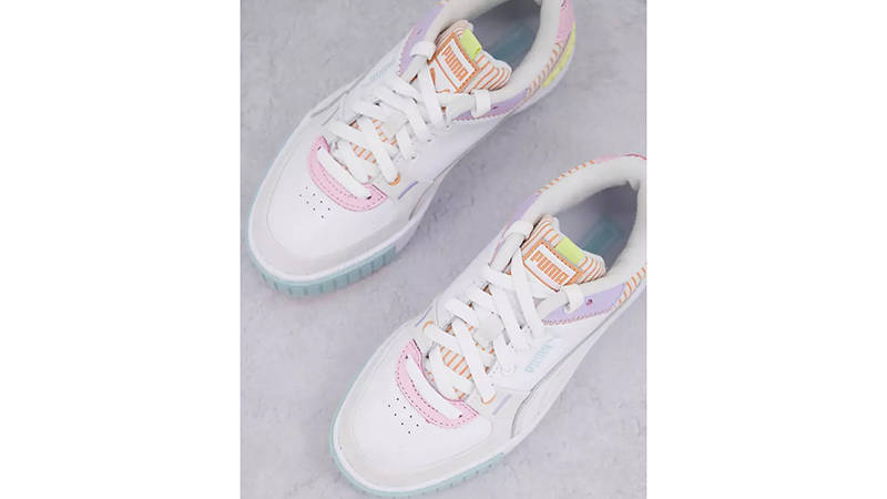 PUMA Cali White Lavender Pink Multi