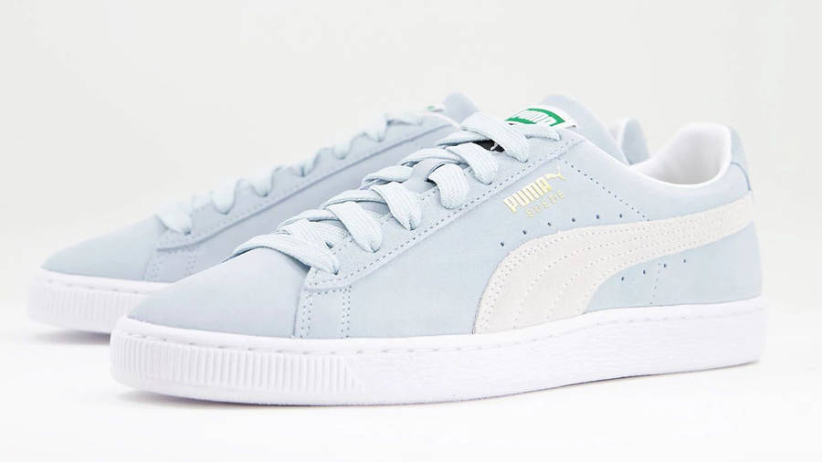 PUMA Suede Classic Cool Blue White Front