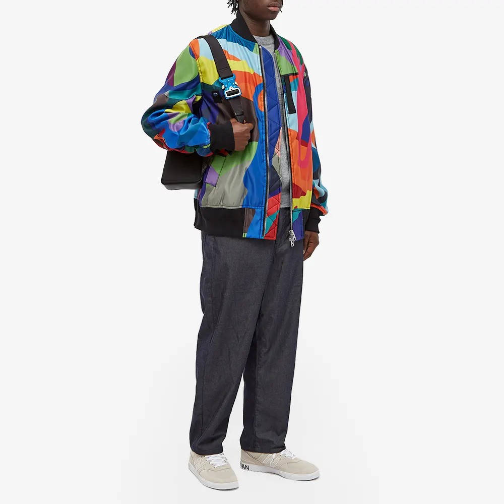 sacai x KAWS Bomber Jacket Multi - Multi | The Sole Supplier