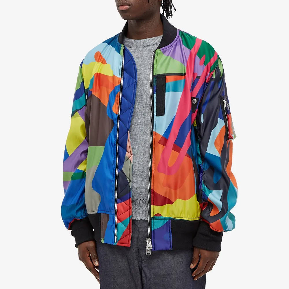 sacai x KAWS Bomber Jacket Multi