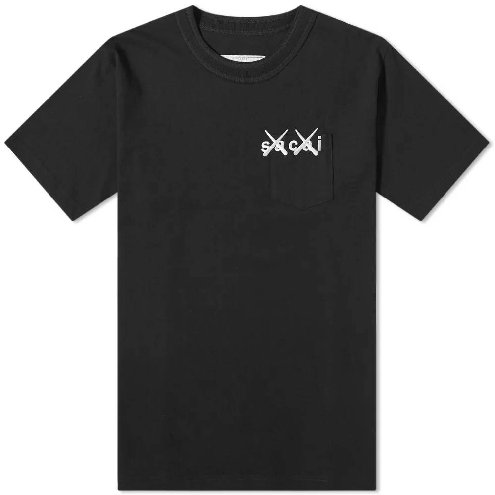 kaws t shirt black