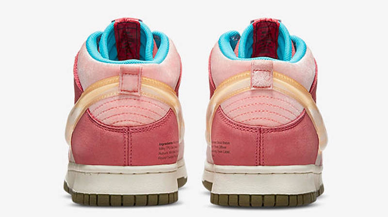 Social Status x Nike Dunk Mid Soft Pink Coconut Milk Back