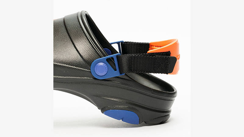 black space jam crocs