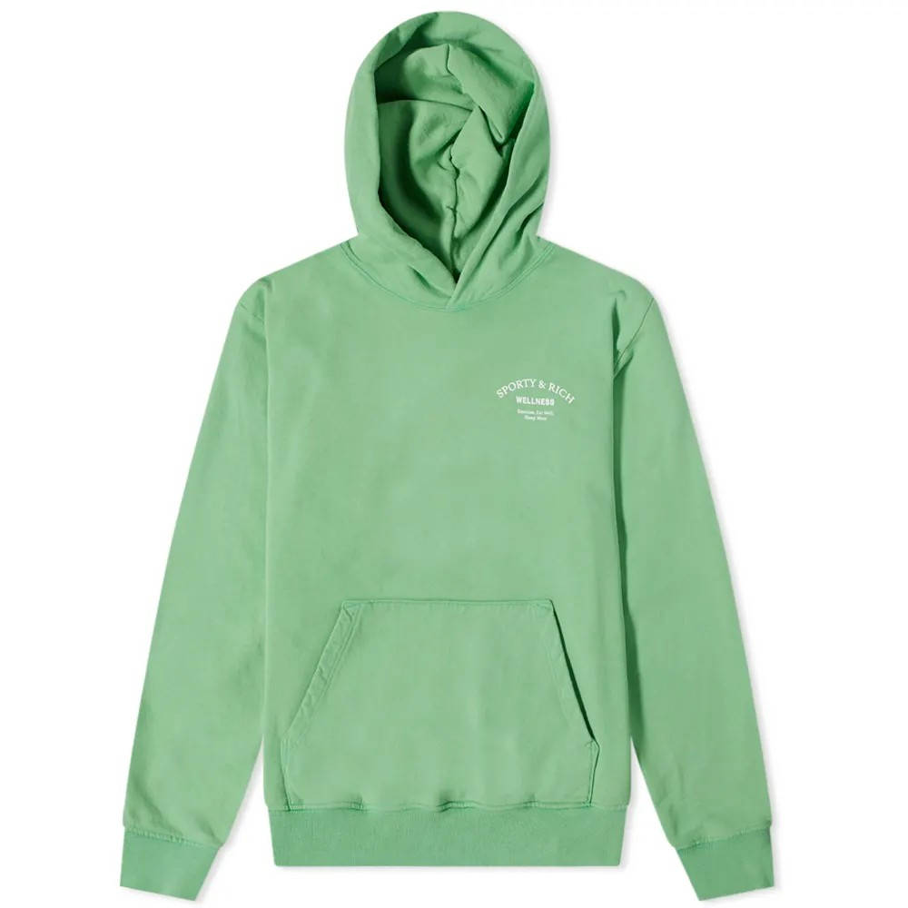 sporty and rich green hoodie