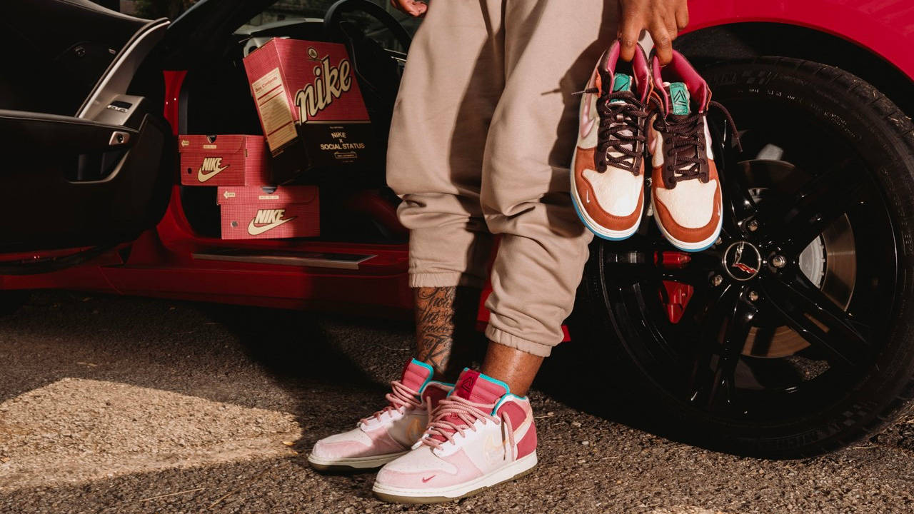 nike dunk mid social status free lunch