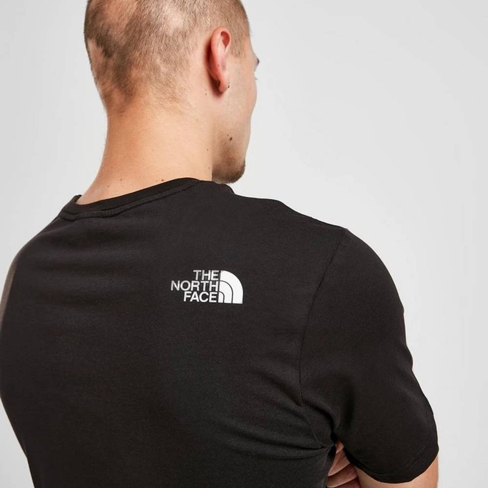 north face gradient logo tee