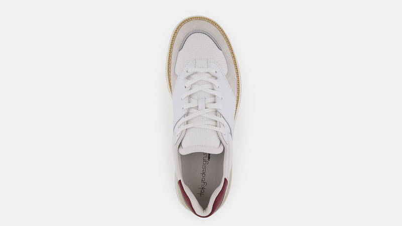 Tokyo Design Studio x New Balance 574 White Burgundy Middle