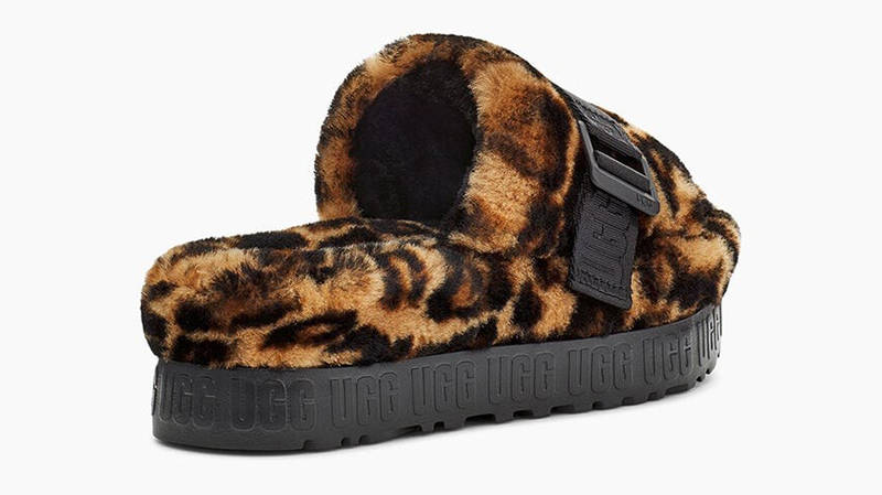 UGG Fluffita Panther Print Slide Butterscotch