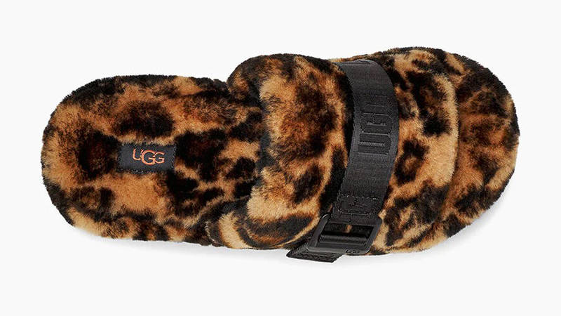UGG Fluffita Panther Print Slide Butterscotch