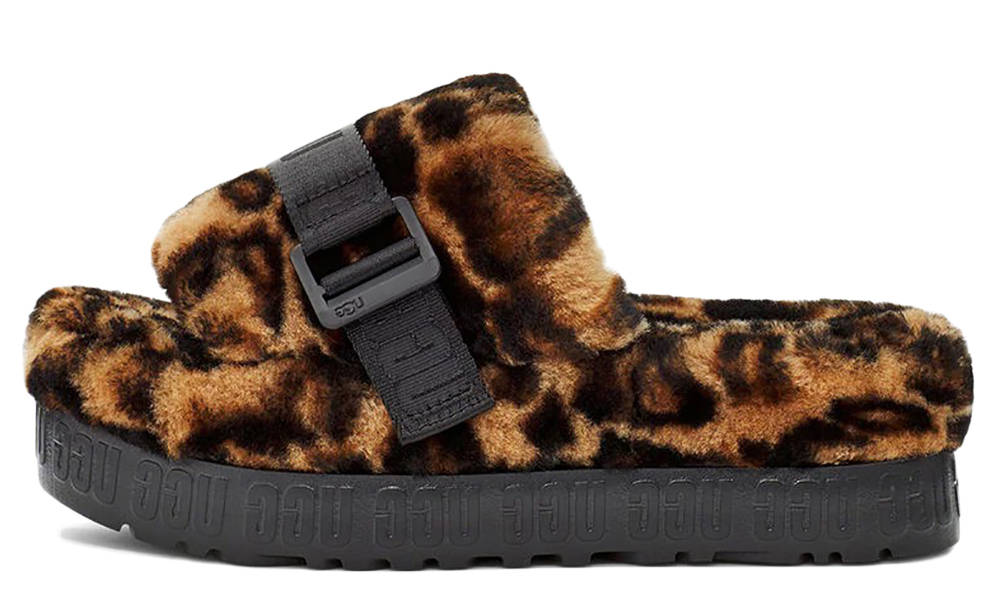 UGG Fluffita Panther Print Slide Butterscotch